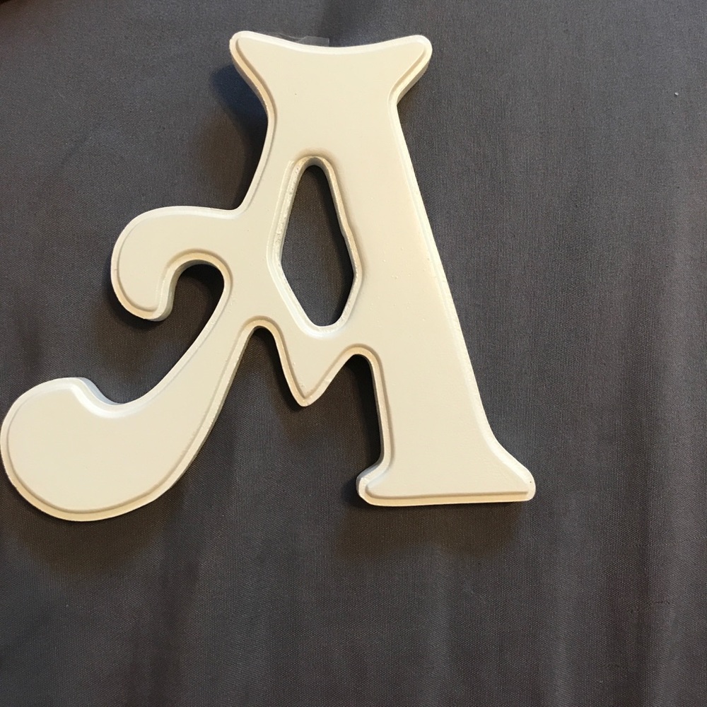 Letter "A" decoration