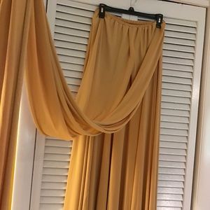 Mustard Yellow Bridesmaid Wrap Dress