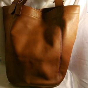 Coach Tabac Leather Soho Carryall Shoulder Tote
