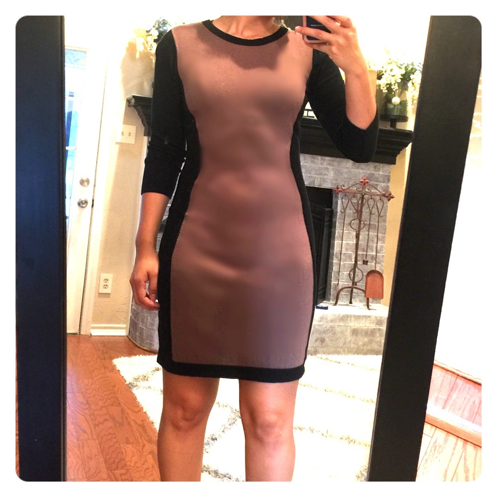 Mini sweater dress.