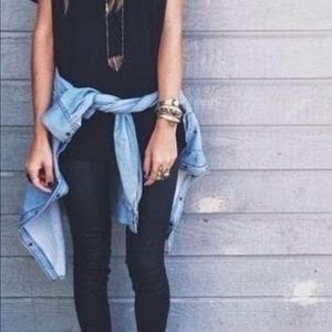 Paige Thick jean shirt