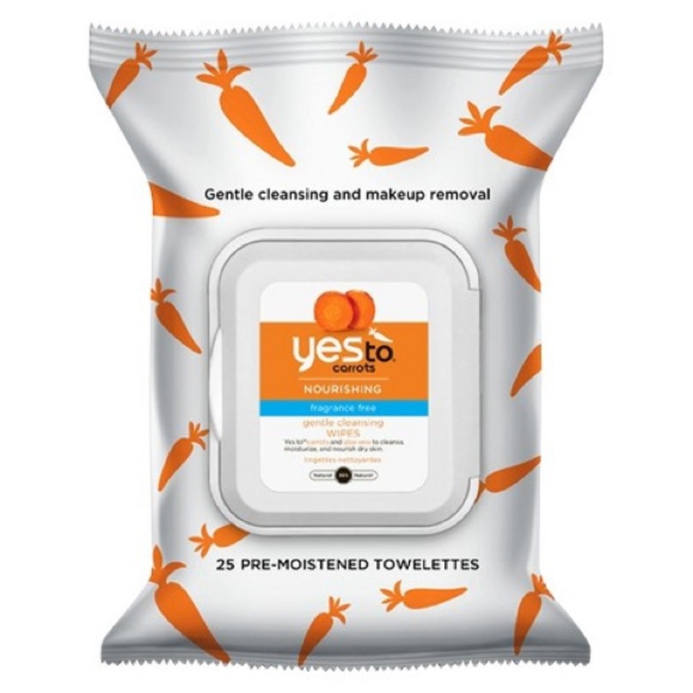 Yes to Carrrots Gentle Cleansing Wipes 25ct (x2)