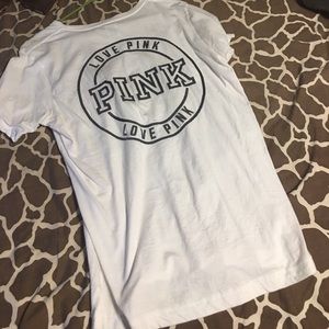 White love pink shirt