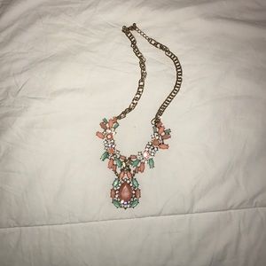 coral and mint necklace