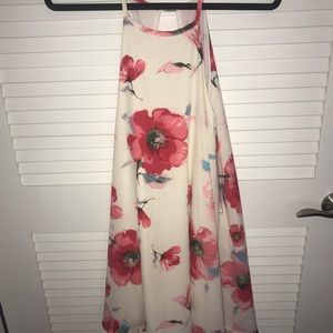 Floral High Low Dress