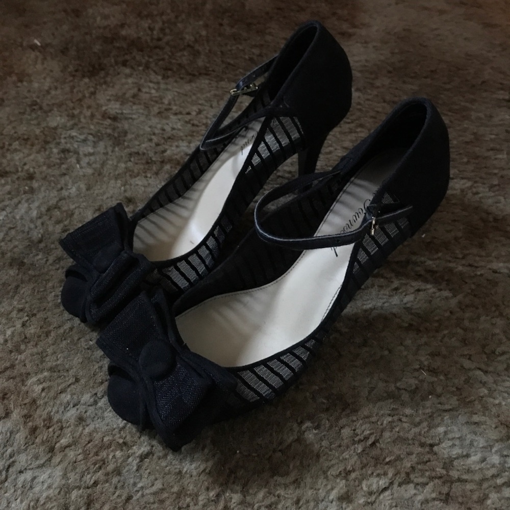 Black Lulu Townsend 4"  Heels