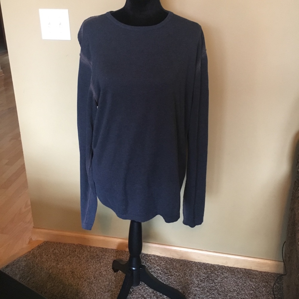 Indigo Palms denim washed sweater
