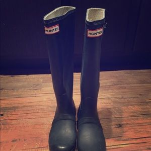 Navy Hunter Wellies/rain boots