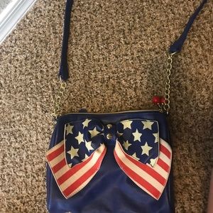 BetseyJohnson American flag purse