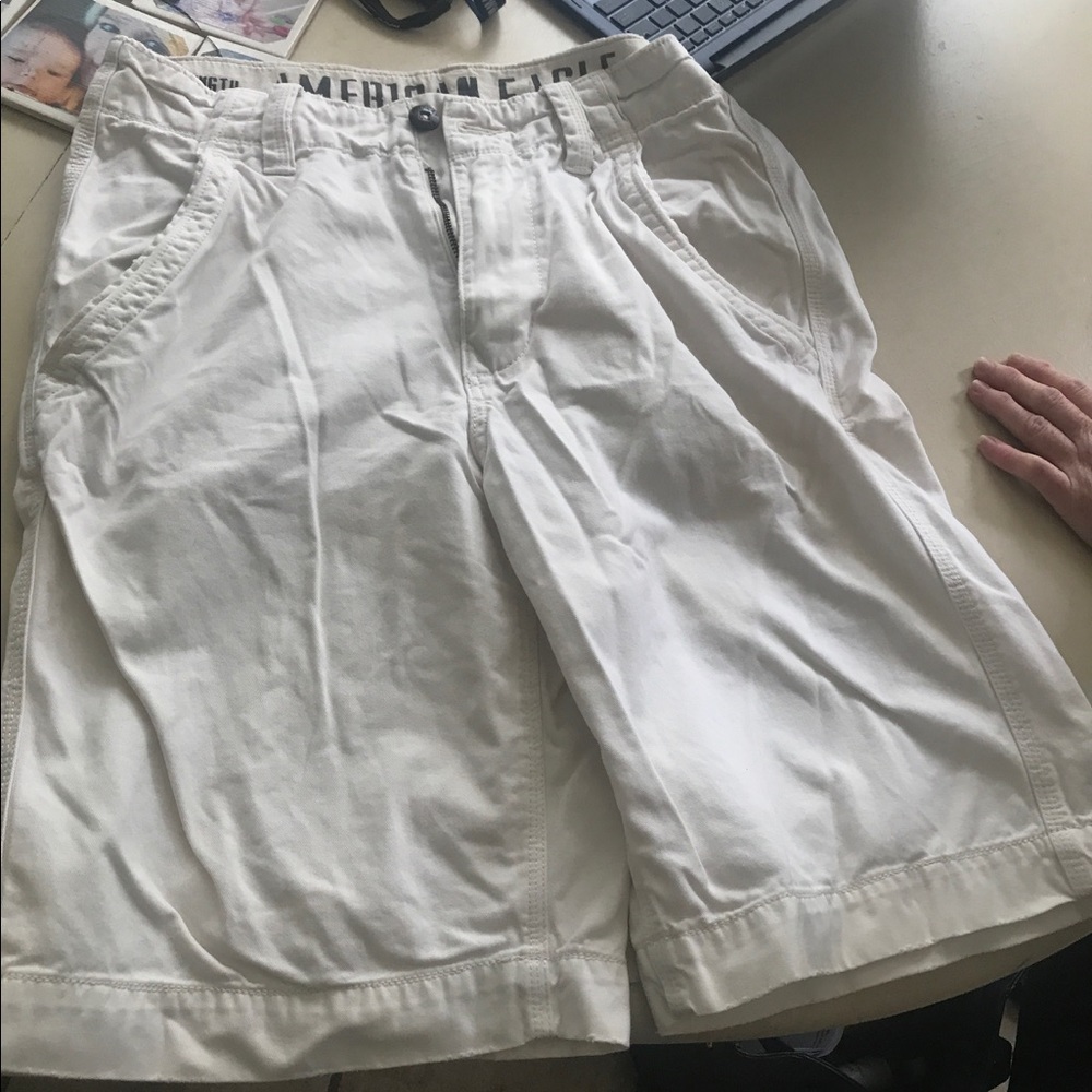 khaki shorts