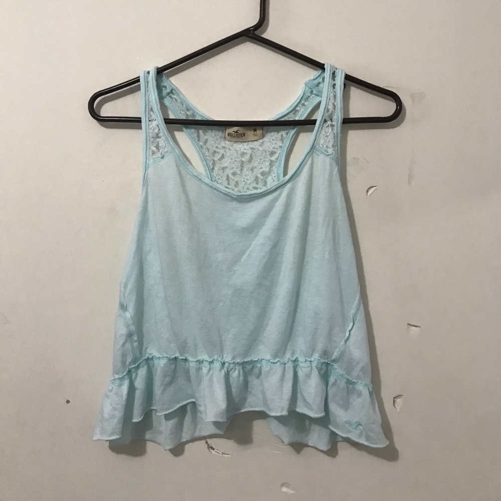 Size medium Hollister light blue tank top