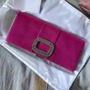 Roger Vivier Crystal Buckle Clutch