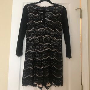 Black Lace Romper