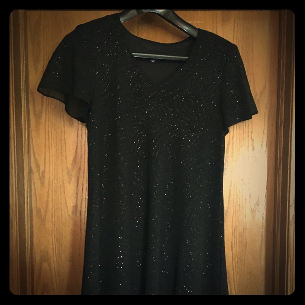 Sparkly black dress
