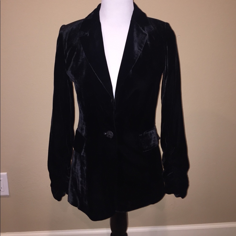 Velvet black blazer