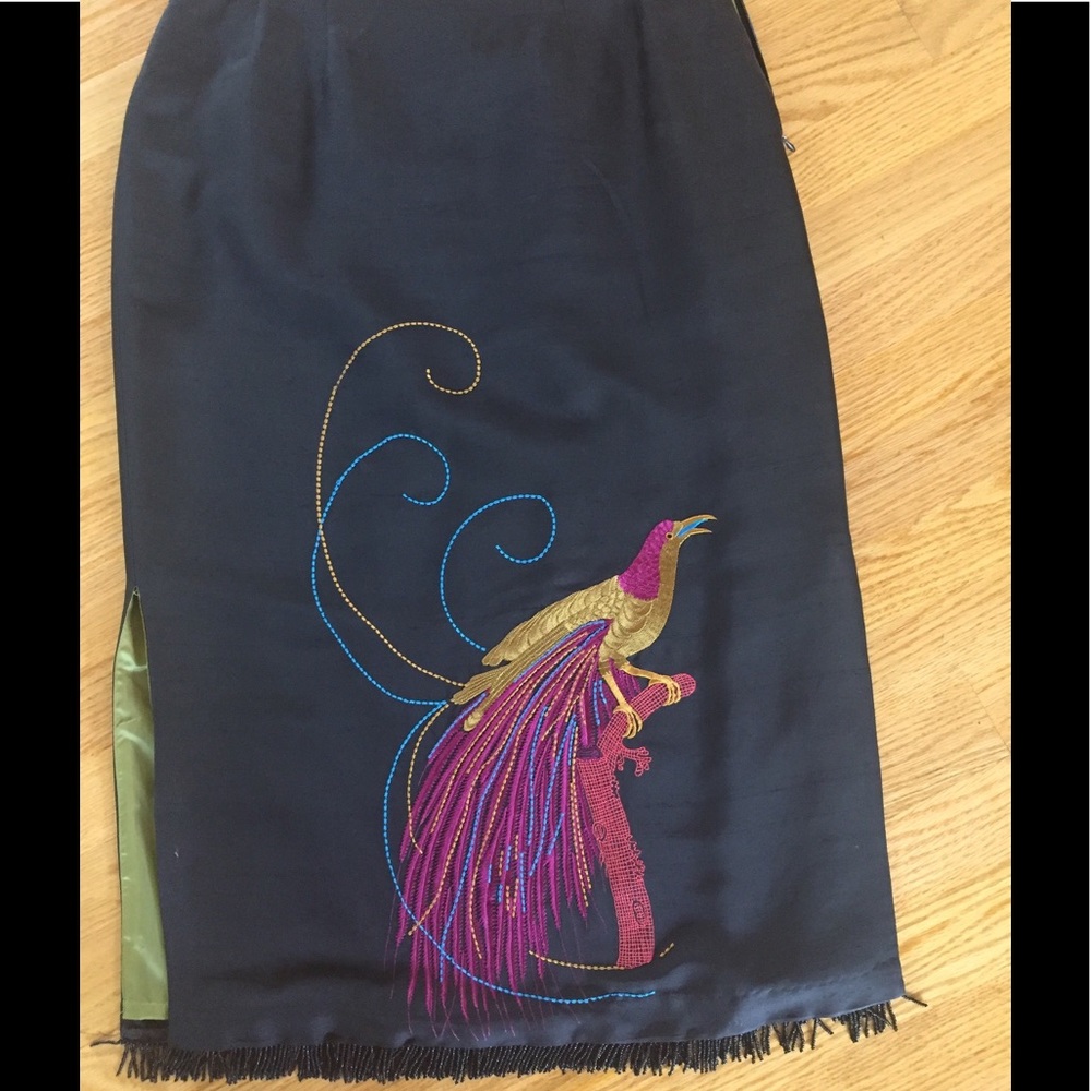 Black Silk Skirt