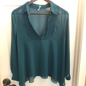 Free People Sheer Blouse