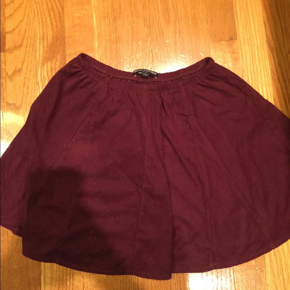 Red/Burgundy Brandy Melville Skirt