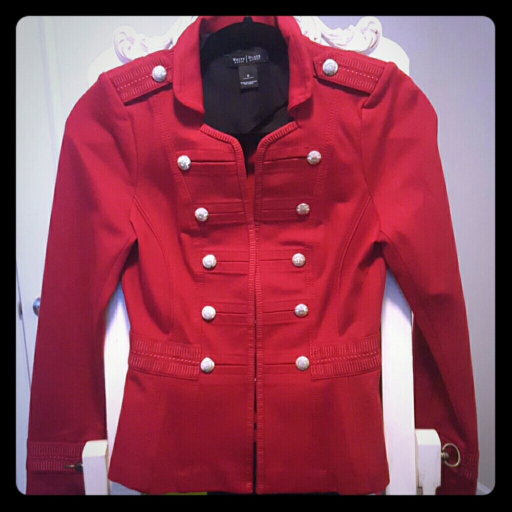 Red Military Style Jacket