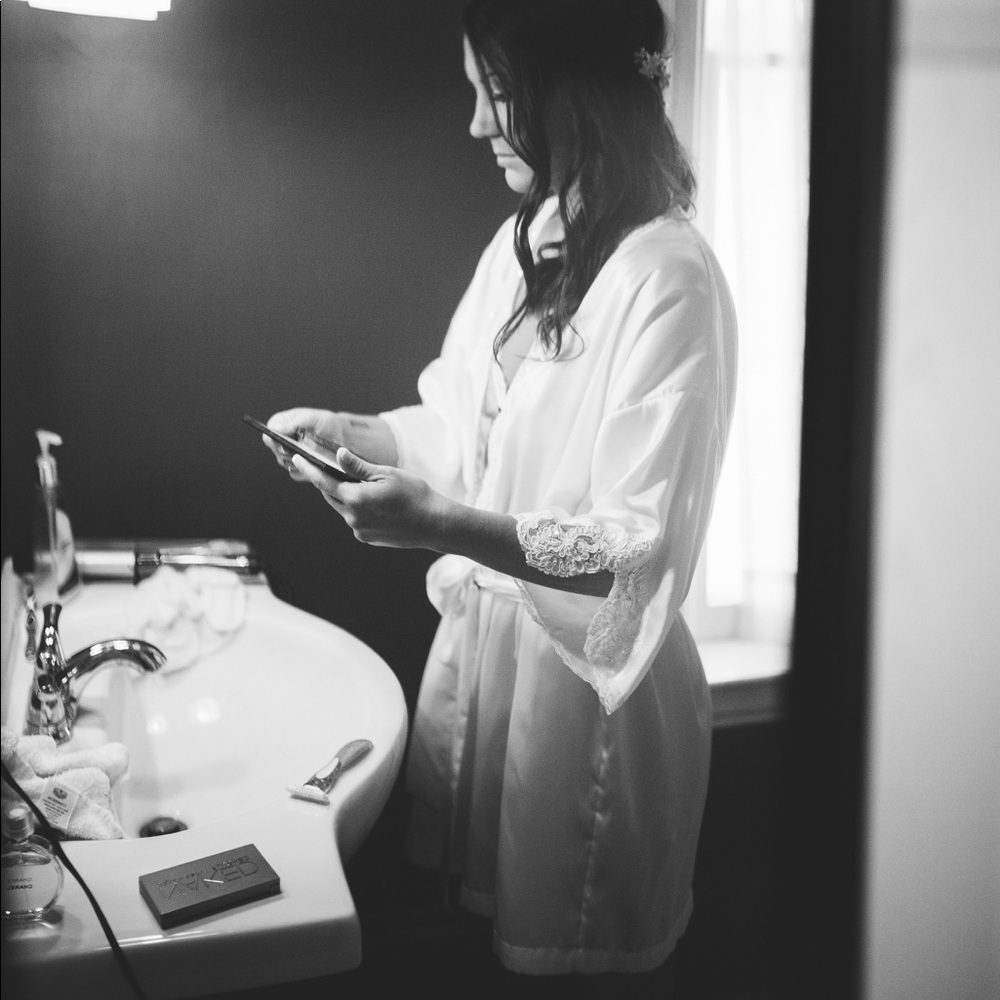 Victoria's Secret bridal robe and slip