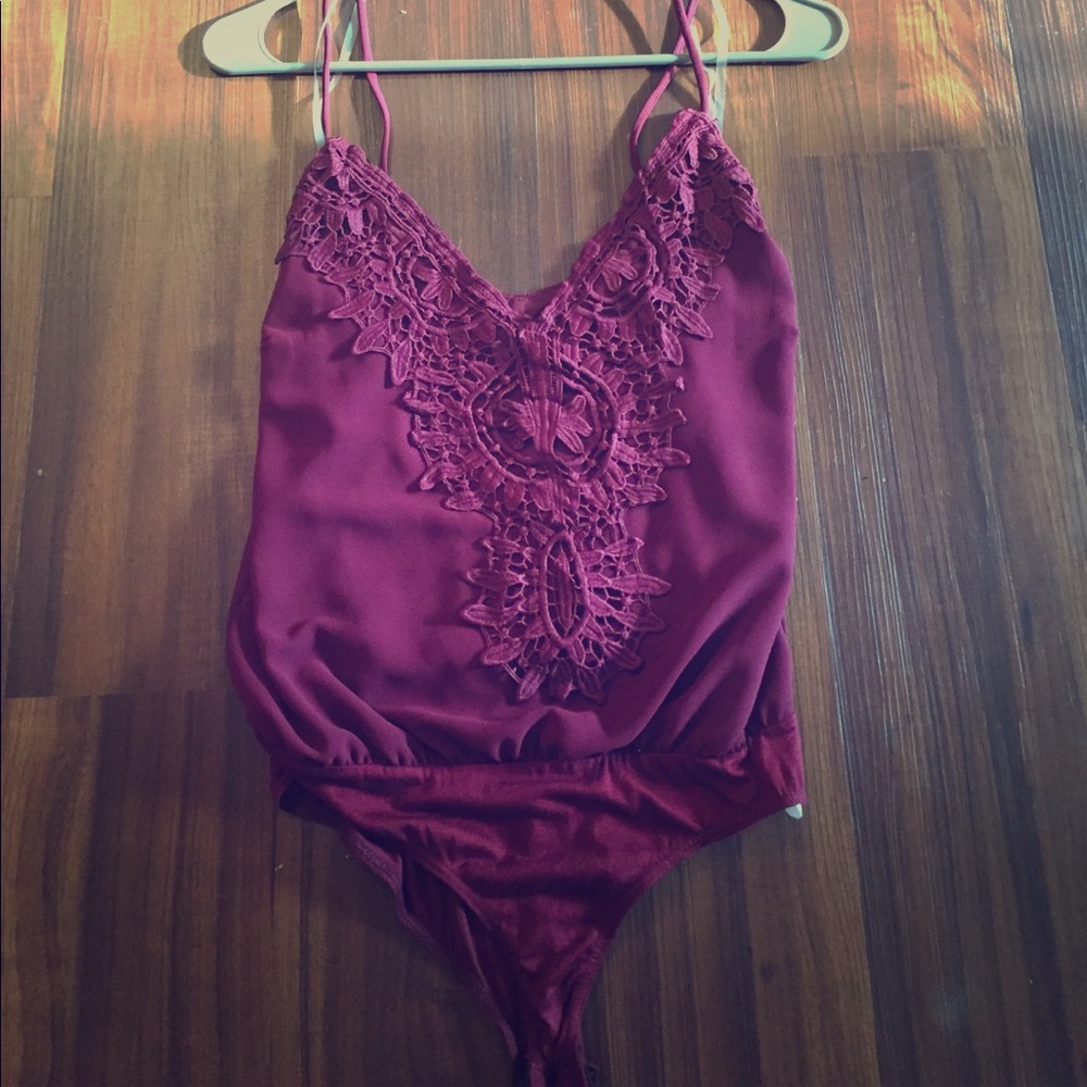 Maroon Body suit