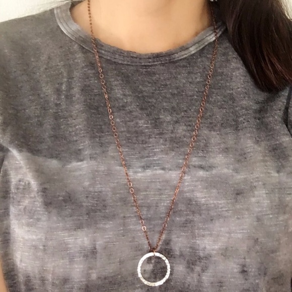 Handmade Mix It Up Silver Circle Copper Necklace - Picture 2 of 5