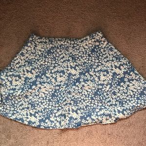 Jean floral skirt