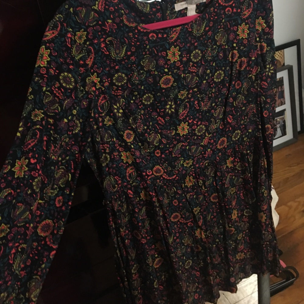 Long sleeve floral dress