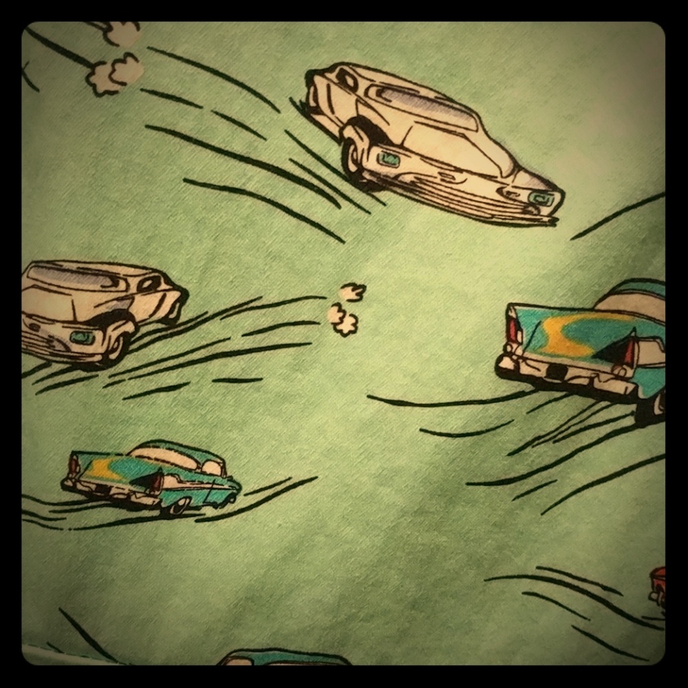 Retro/vintage inspired Cars Fit and Flare Dress