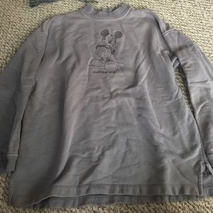 Grey Mickey Mouse Crewneck