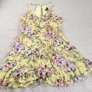 Forever 21 yellow floral dress