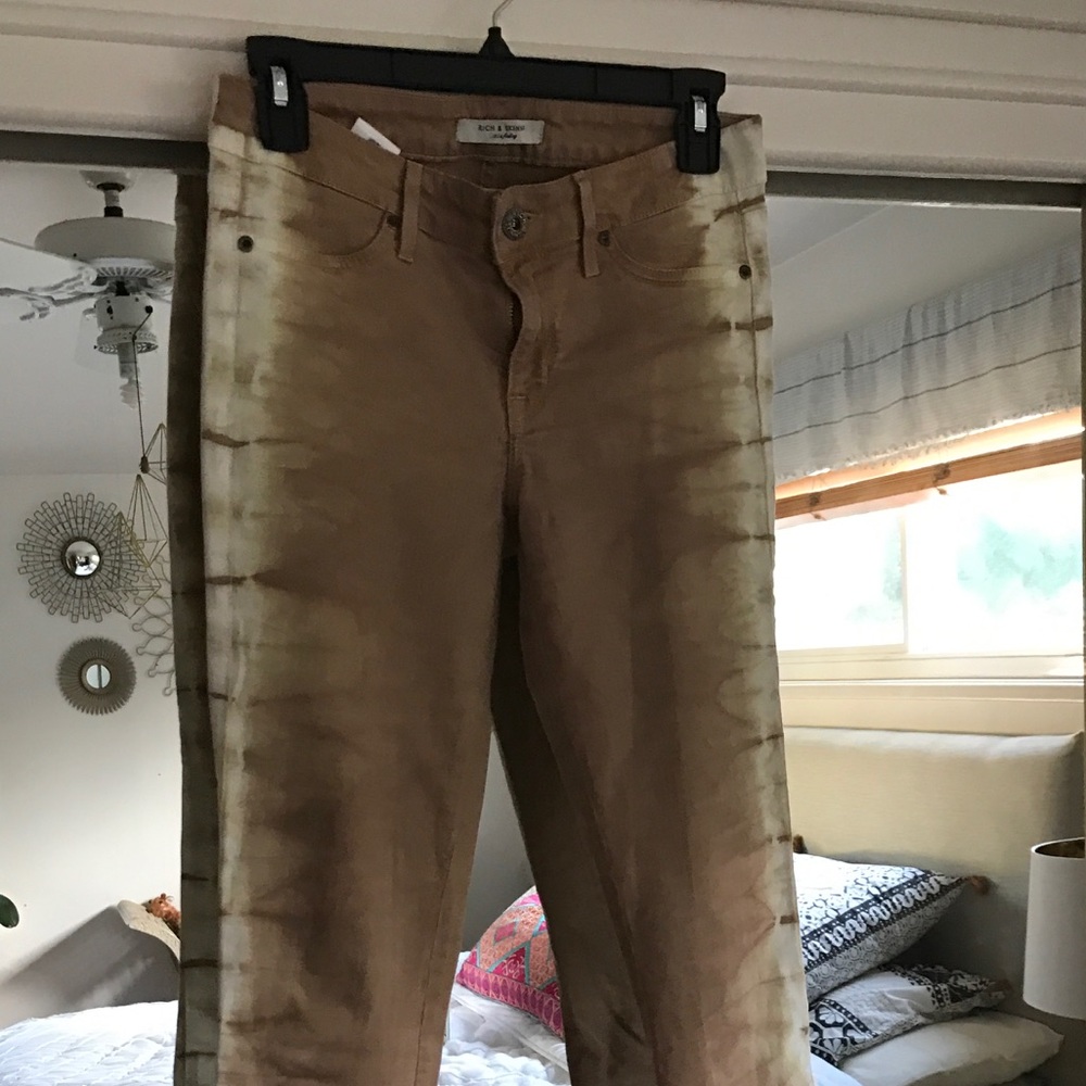 Rich & Skinny Shibori Tan Jeans