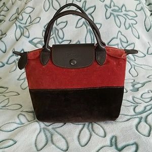 Longchamp limited edition velvet autumn tote