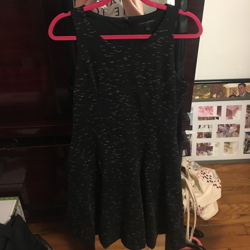 Banana Republic Black & white skater dress!