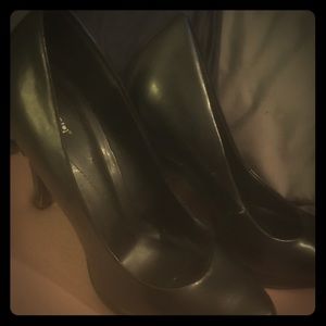 Apt 9 Black Leather Heels