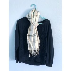 Cejon Grid Pattern Woven Scarf
