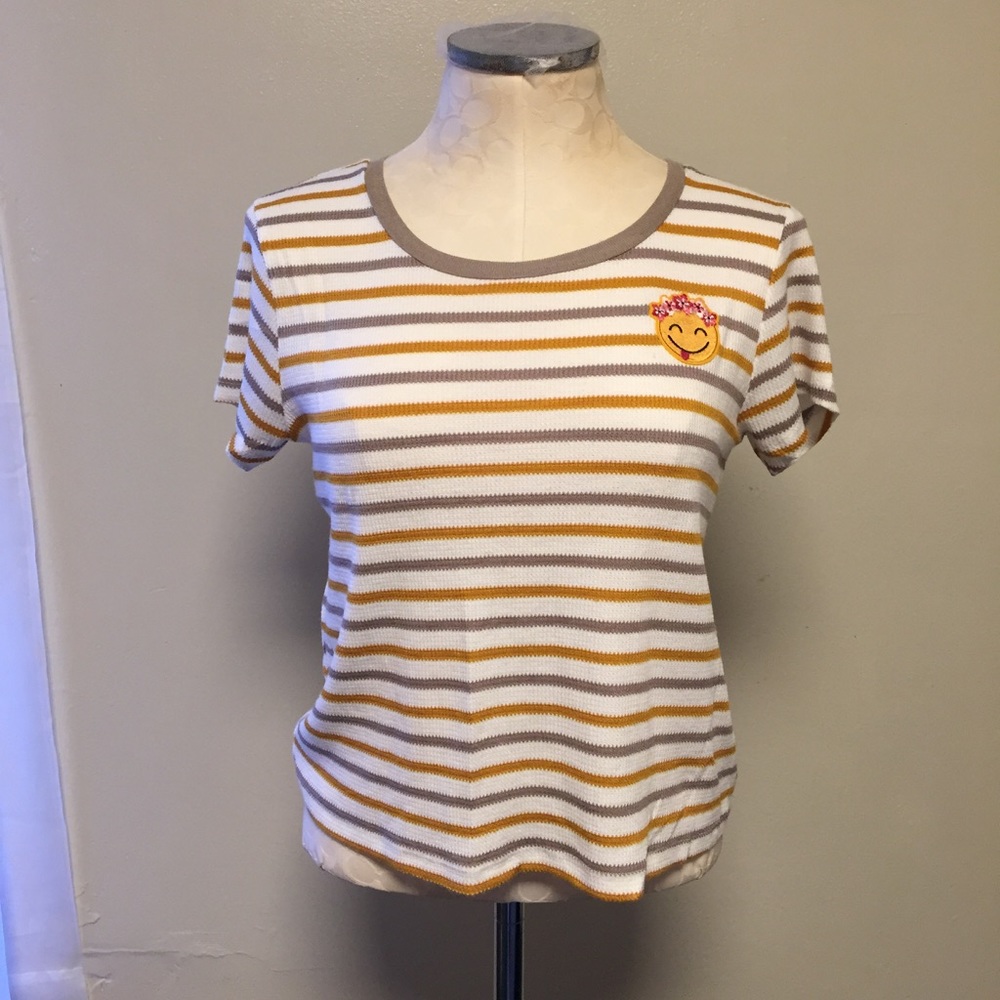 Emoji stripped tee