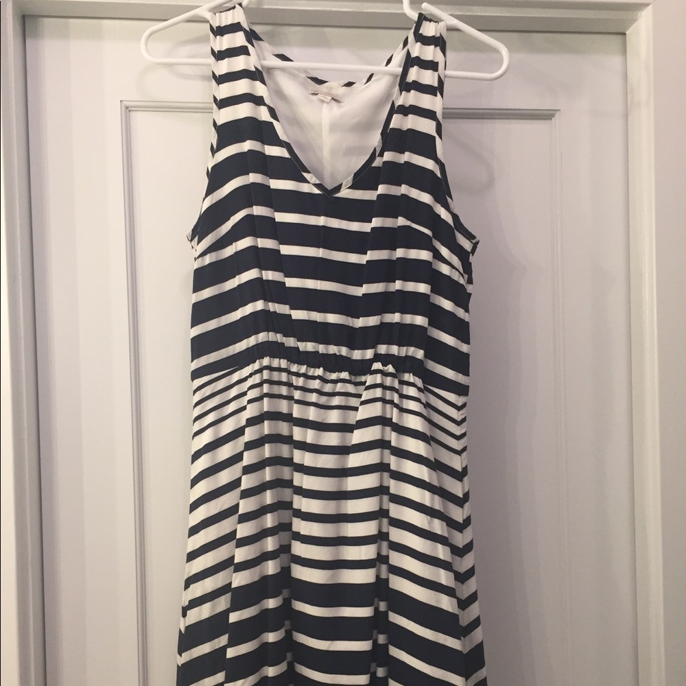 Gap navy striped nautical style dress size small