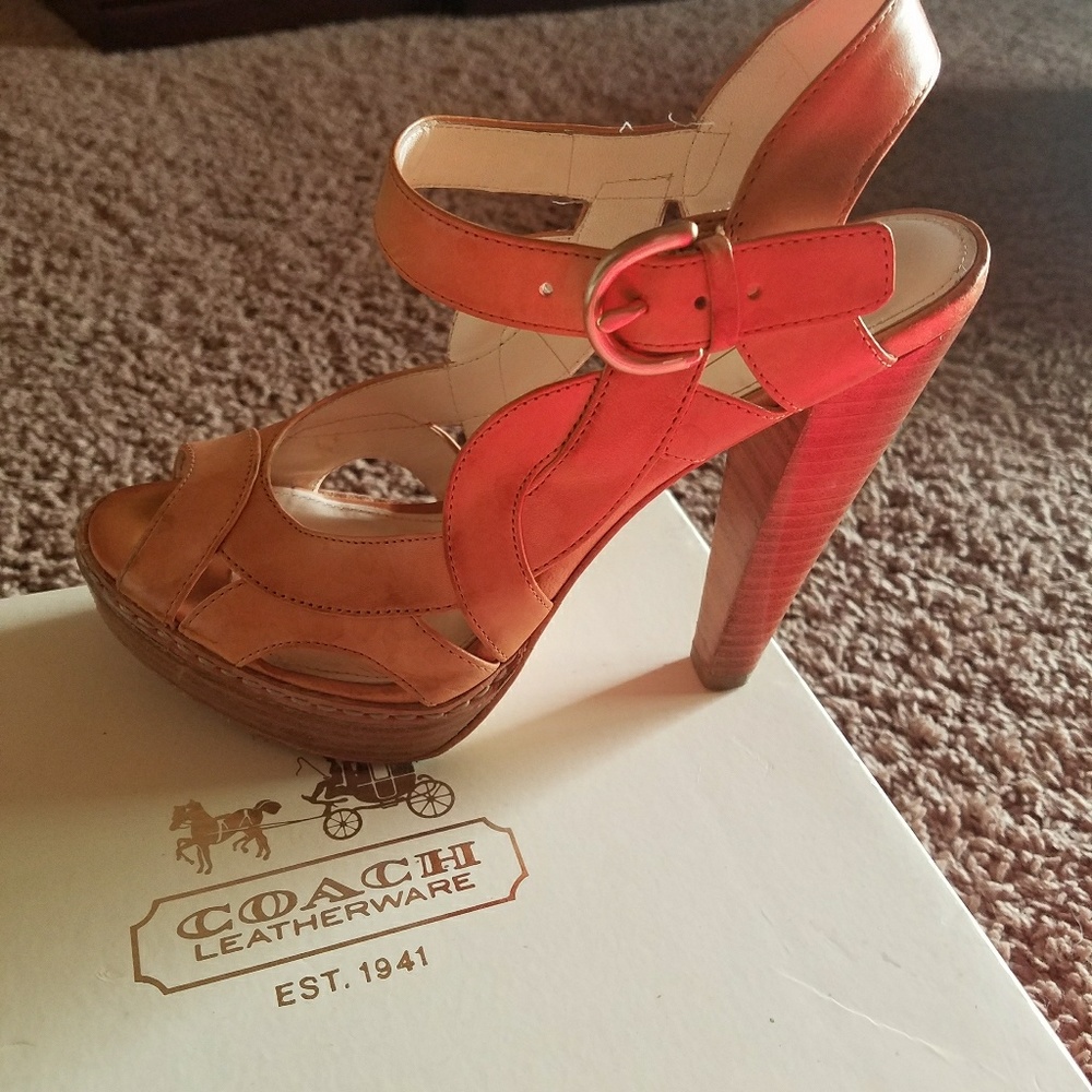 Coach high heel shoes