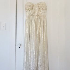 ERIN by Erin Fetherston cream and gold gown