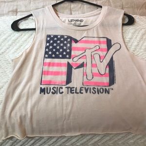 MTV Logo Crop Tank