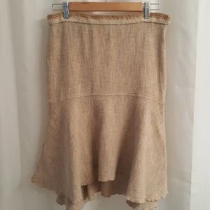 BCBG Raw Silk Skirt