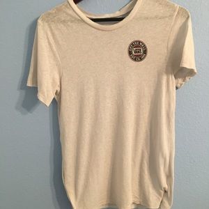 White Vans Vintage Look T Shirt