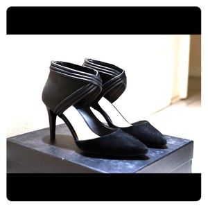 Joe's Jeans Dae leather/suede ankle point toe pump