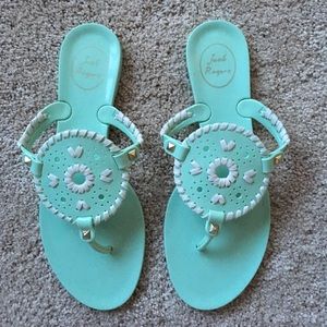 Jack Rogers mint jelly sandals