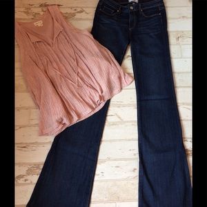 Ultra Soft Dark Denim Paige Jean