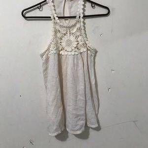 Hollister off white/cream tank top