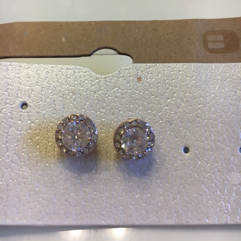 Buckle brand Rose gold stud earrings
