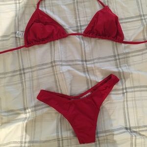 Brazilian red bikini