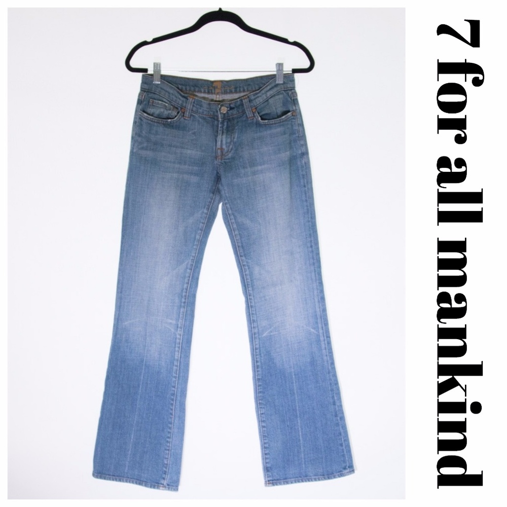 7 For All Mankind Low Rise Bootcut Jeans 27W / 31L